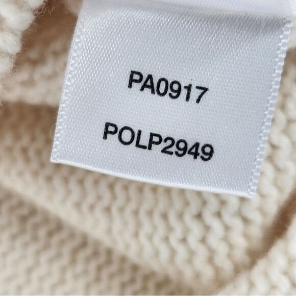 Lilla P Fair Isle Sweater Size Small Womens Ivory White Pink Merino Wool Blend - Picture 8 of 8